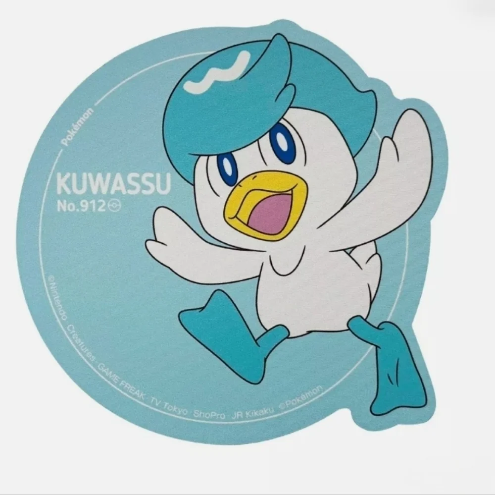 Pokemon Quaxly Kuwassu Blue White Mouse Pad